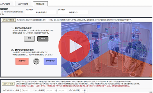 人流画像解析VASS flewence デモ動画